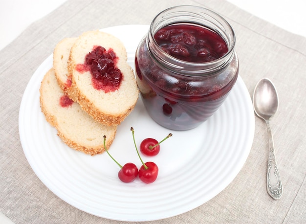 Photo cherry jam