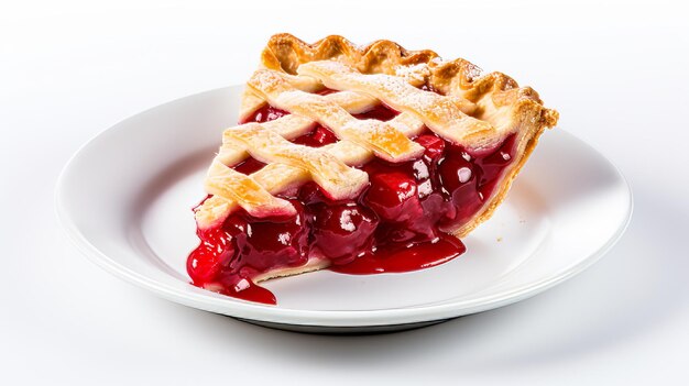 cherry pie with a flaky