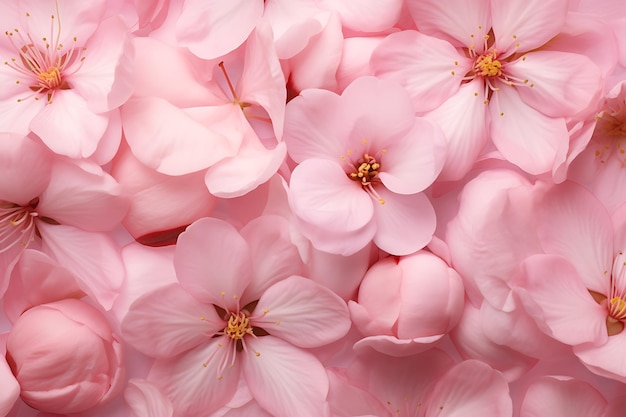 写真 ピンクの桜の花びら 季節の新鮮な花びら