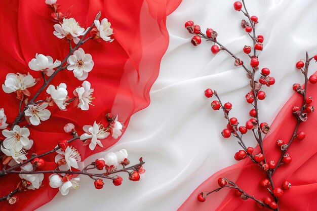 春の休日を象徴する桜の花