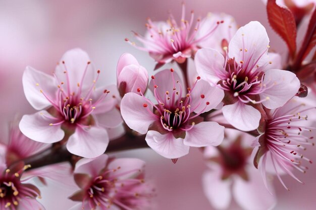 Cherry roze bloesem bloemblaadje seizoen vers