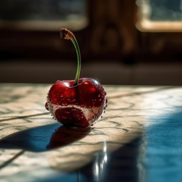 Cherry on the table