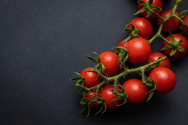 Cherry Tomaten op takken, bovenaanzicht