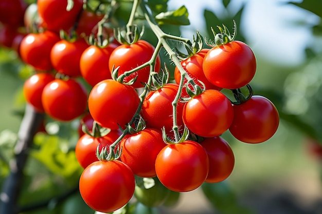 Cherry Tomatoes on the Branch Raw Style