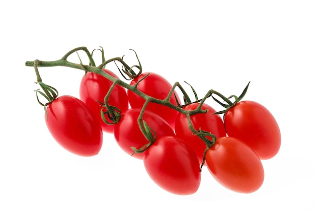 Cherry tomatoes on a branch