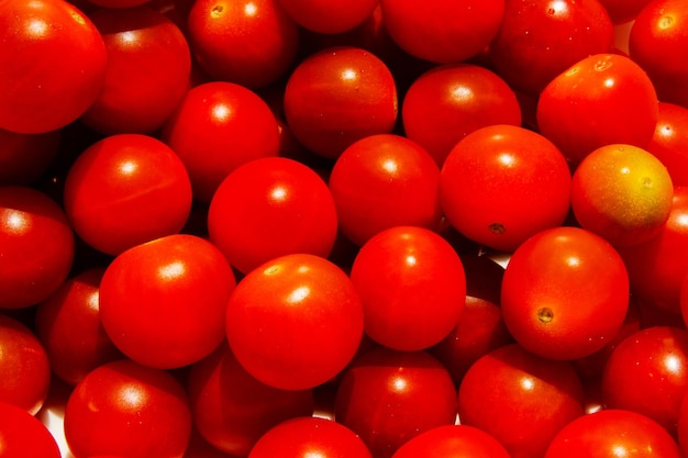 Cherry tomatoes Cherry tomatoes closeup Hard light Bright light and shadow