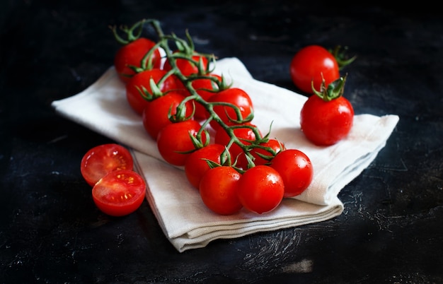 Cherry tomatoes close up