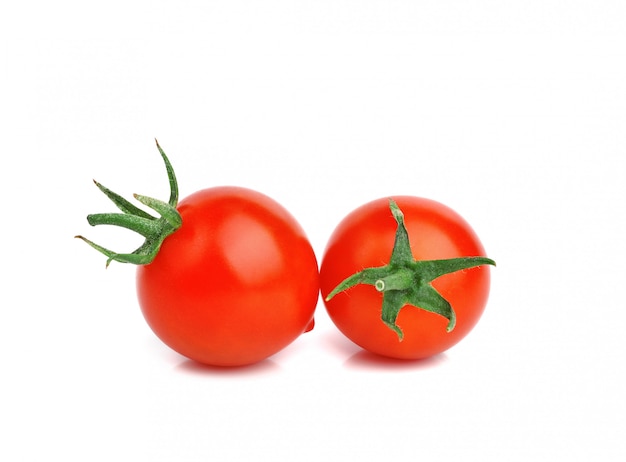 Cherry tomatoes isolated