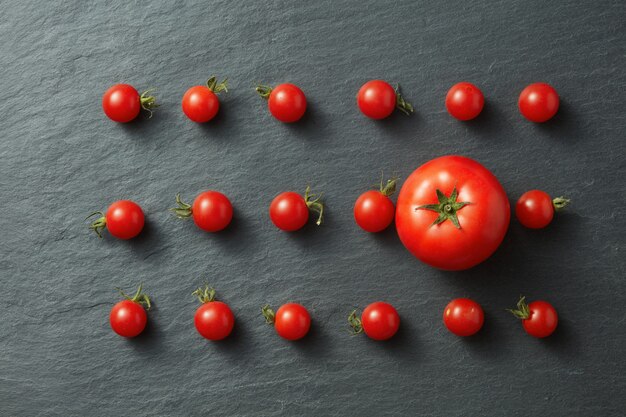 Cherry tomatoes isolated