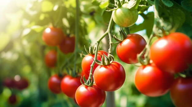 Cherry tomatoes on a vine