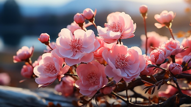 Cherry tree blossom in spring