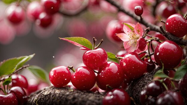 Cherry tree Macro photography