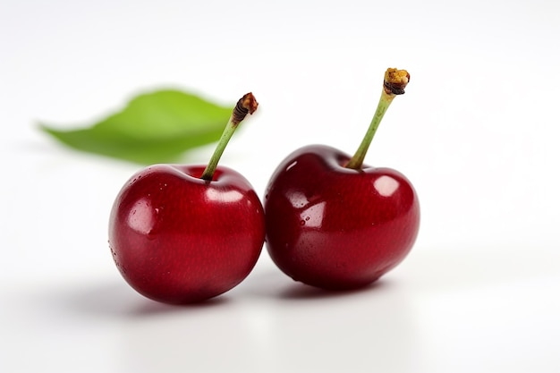 A cherry with water drops on it