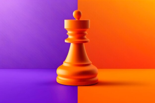 Chess background gradient background copy space 3d minimalism