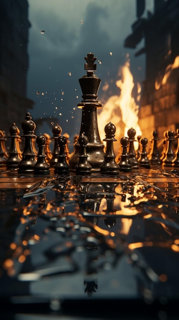 Chess, a metaphor for a businessmans game plan, strategy, and tactical  prowess Vertical Mobile Wallpaper AI Generated 31596812 Stock Photo at  Vecteezy