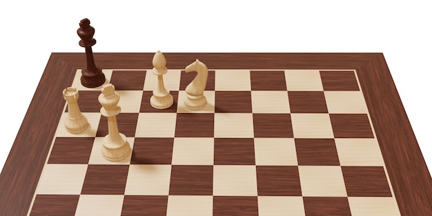 Chess board game Competition business and chess strategy concept