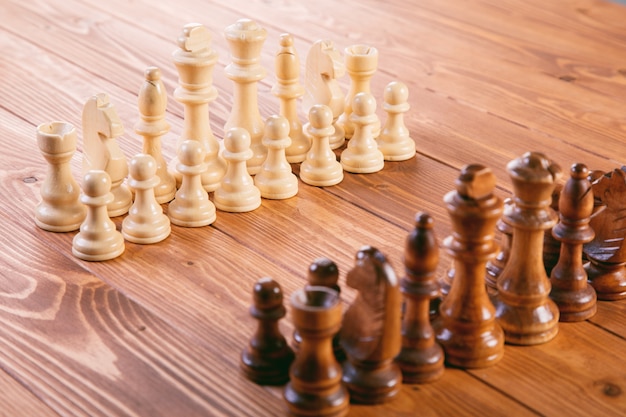 Chess board game concept for ideas and competition and strategy, business success concept