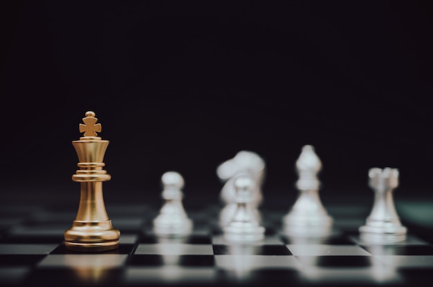 Chess board game strategy planning and competition