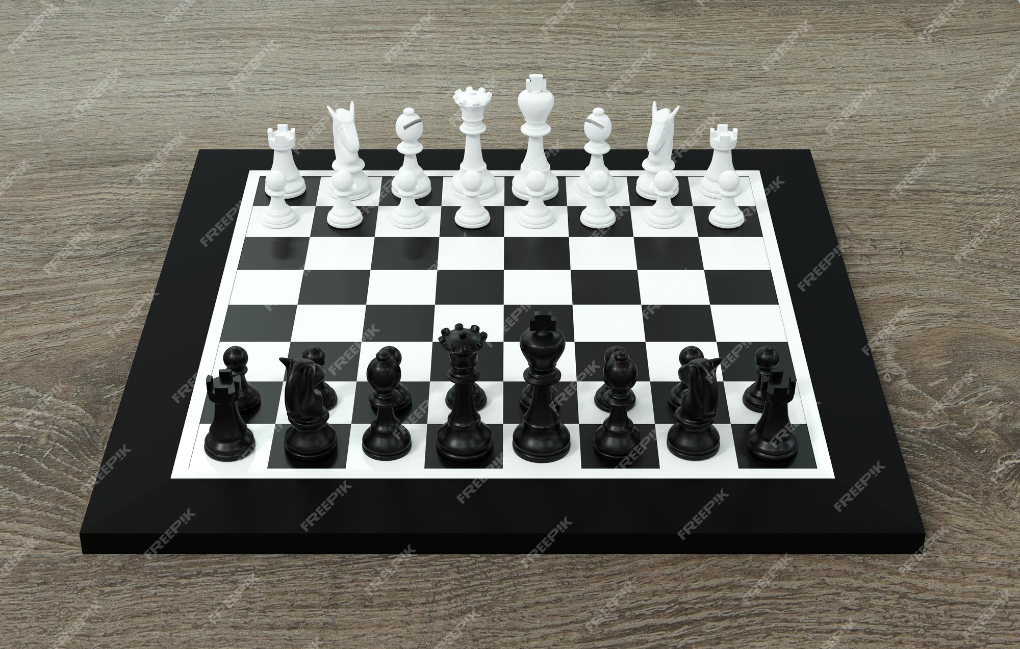 Drawing on white background of someone moving a pawn on a chess board with  impact effects