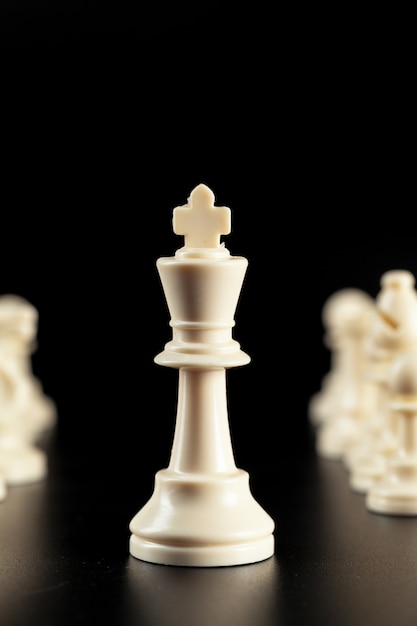 Chess business concept, leader and success.