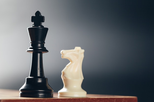 Chess business concept, leader and success.