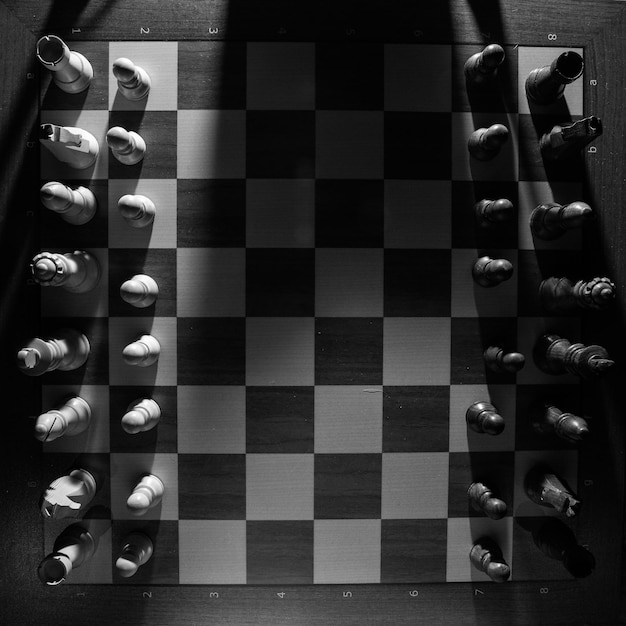 Chess on chess board game