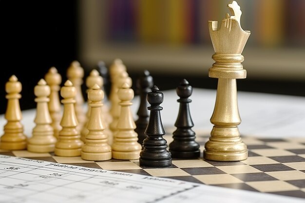 Chess on the desktop free photos