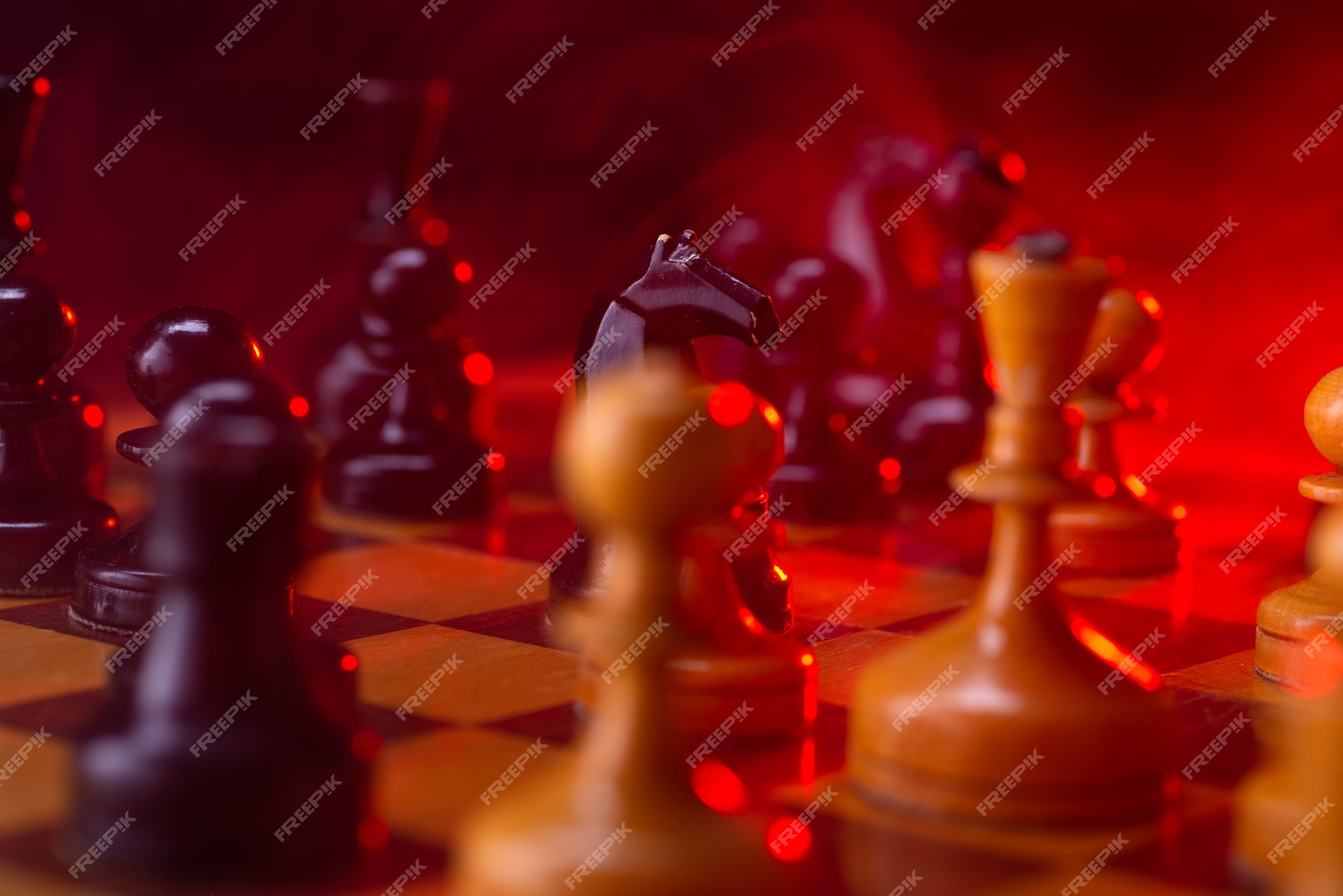 The Chess Pieces Arranged on a Chessboard Stock Photo - Image of fight,  difficulty: 260303242