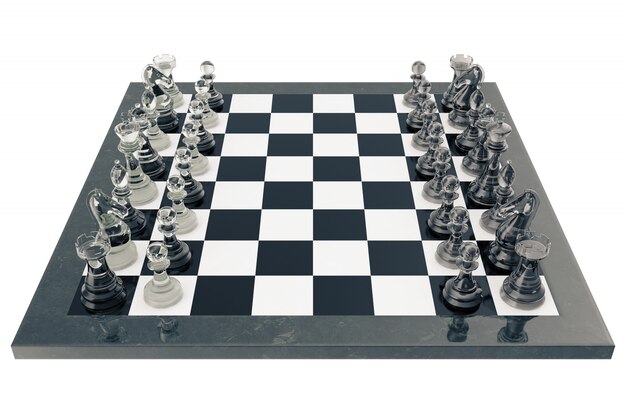 chess fights isolated 