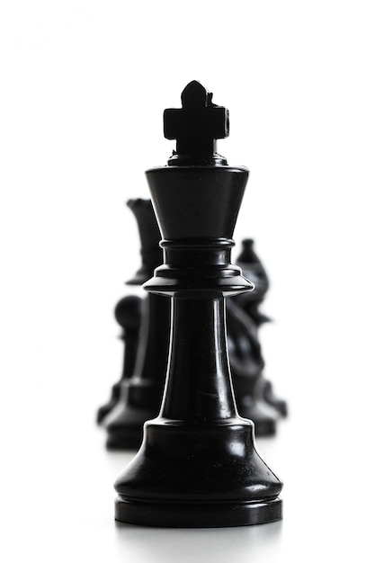 Chess figure isolated on the white background