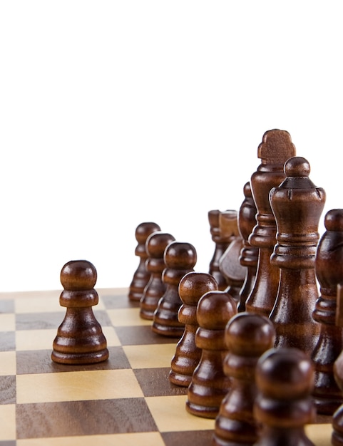 Chess figures isolated 