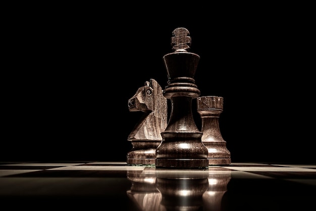 Download wallpaper 800x1420 chess, pieces, king, queen, game