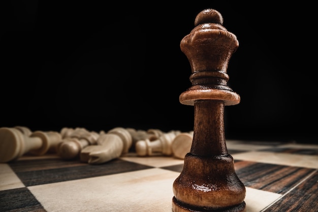 The king is knocked to the ground after being defeated in a game of chess.,  Business, Corporate Stock Footage ft. chess king & chess game - Envato  Elements