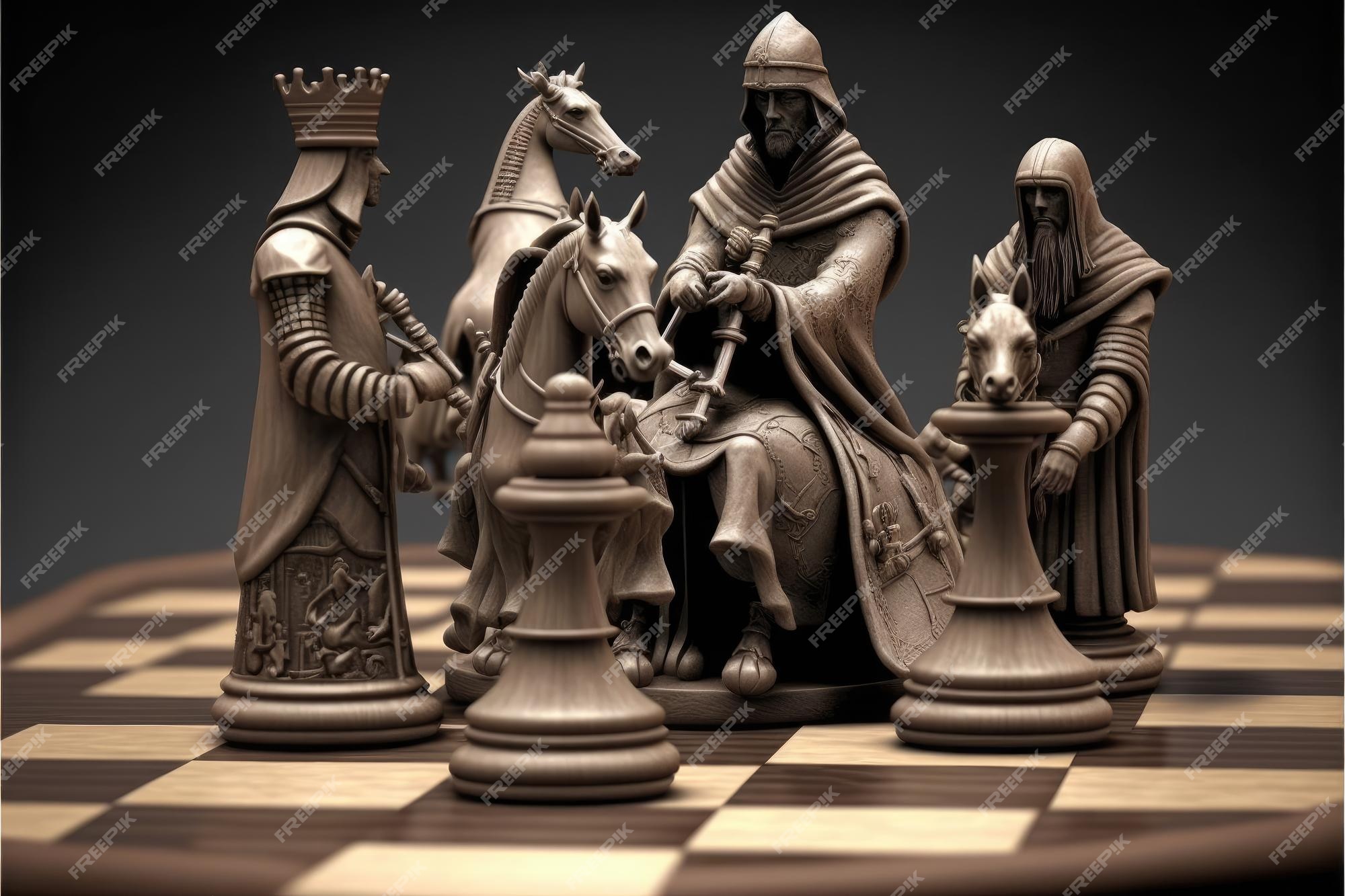 Premium Photo  Chess games and strategy concept luxury hobby made by  aiartificial intelligence