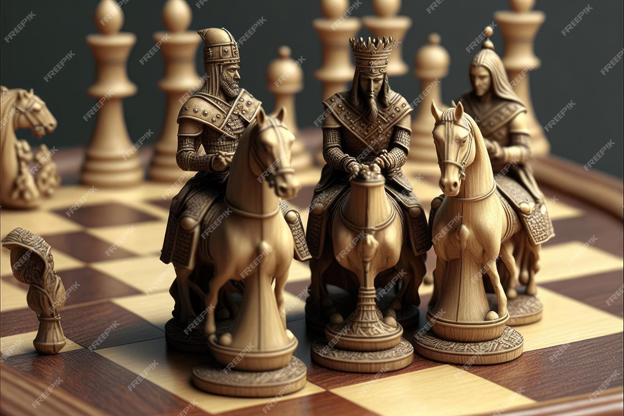 Premium Photo  Chess games and strategy concept luxury hobby made by  aiartificial intelligence