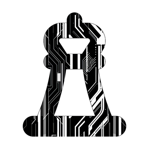 chess king alt icon black white technology texture