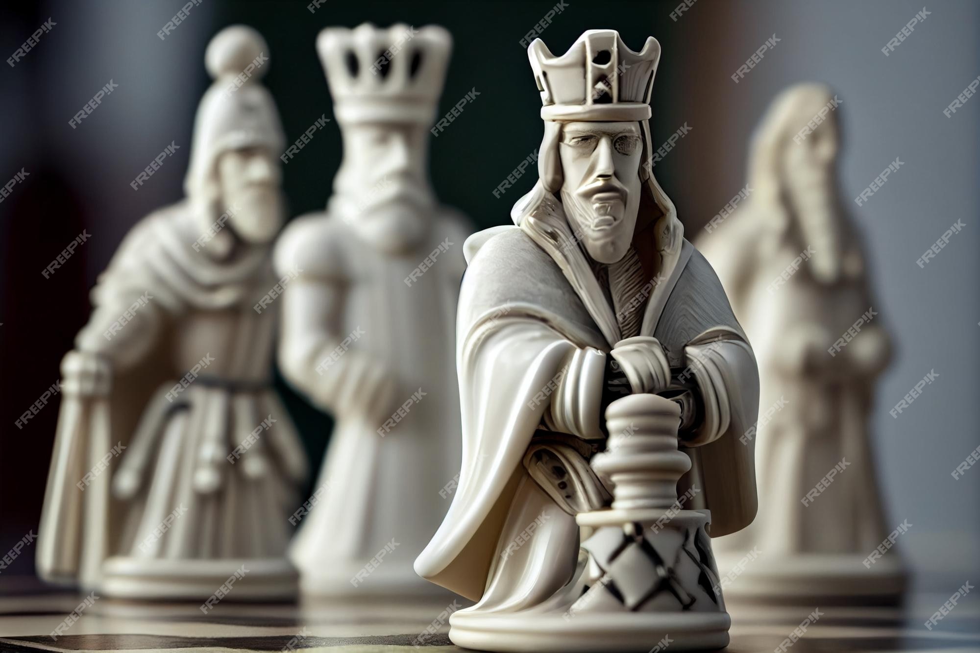 Chess queen on chessboard AI Generated 24118842 Stock Photo at