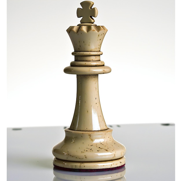 Chess king isolated on a white background