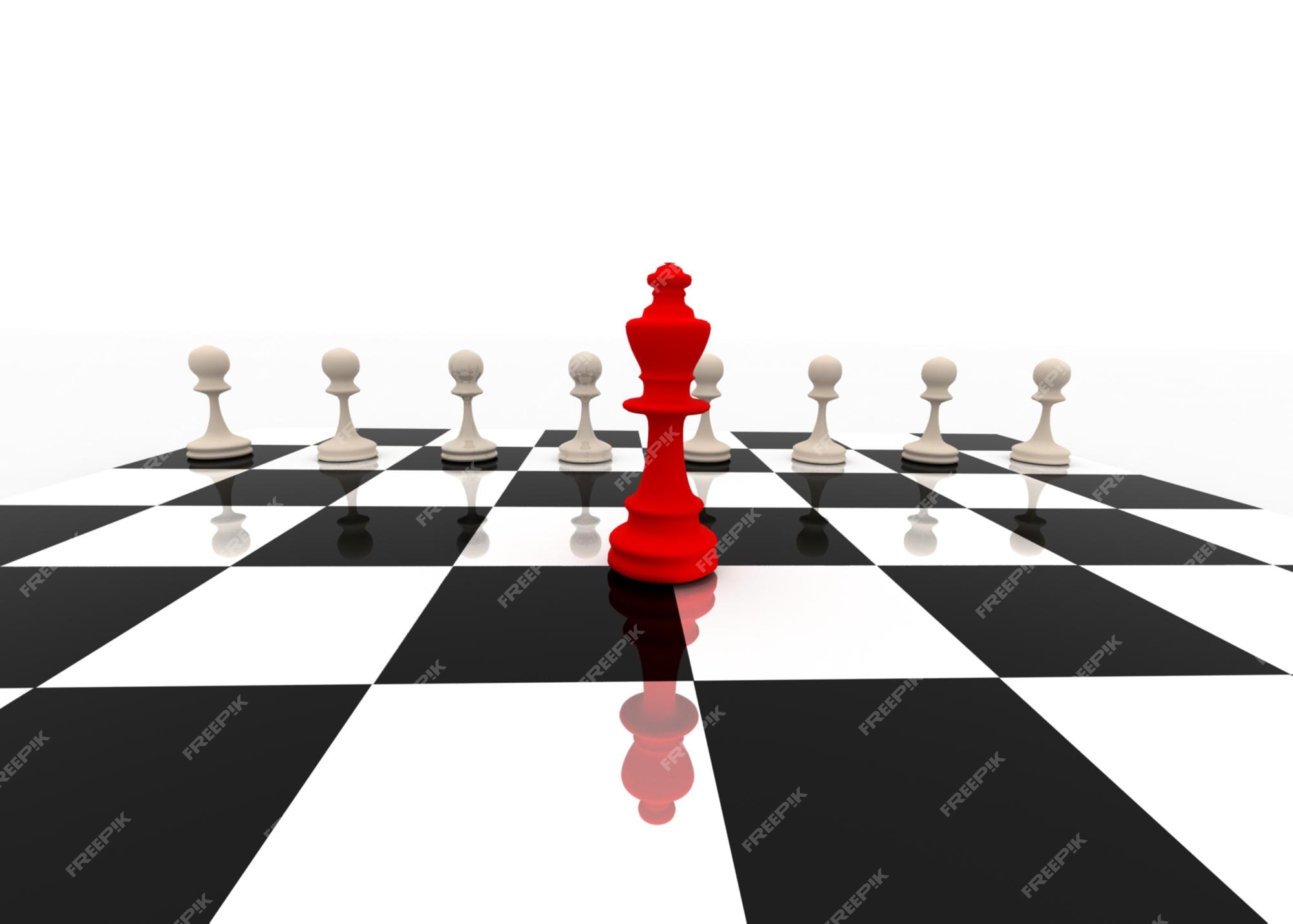 Premium Photo | Chess leader concept
