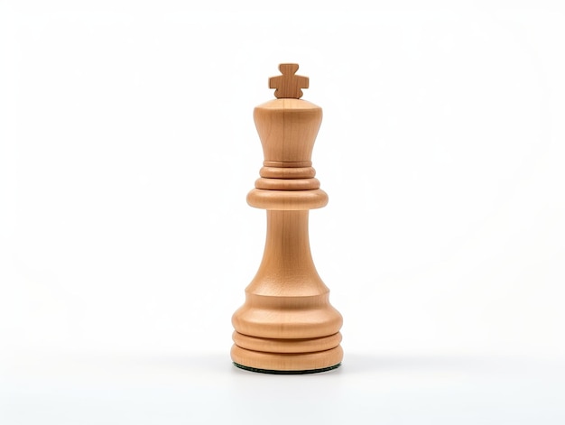 A chess piece is isolated on a white background