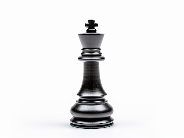 A chess piece is isolated on a white background