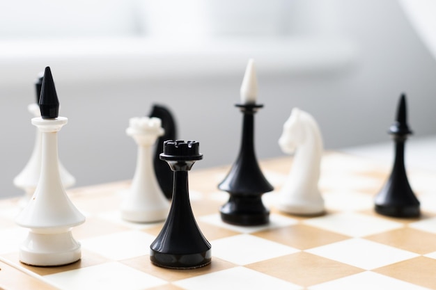 chess piece isolated on white background advising to strategic behavior.