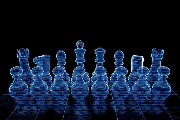 Download wallpapers 3d chess, neon light, 3d chessboard, blue light, 3d  shapes for desktop free. Pictures for desktop free