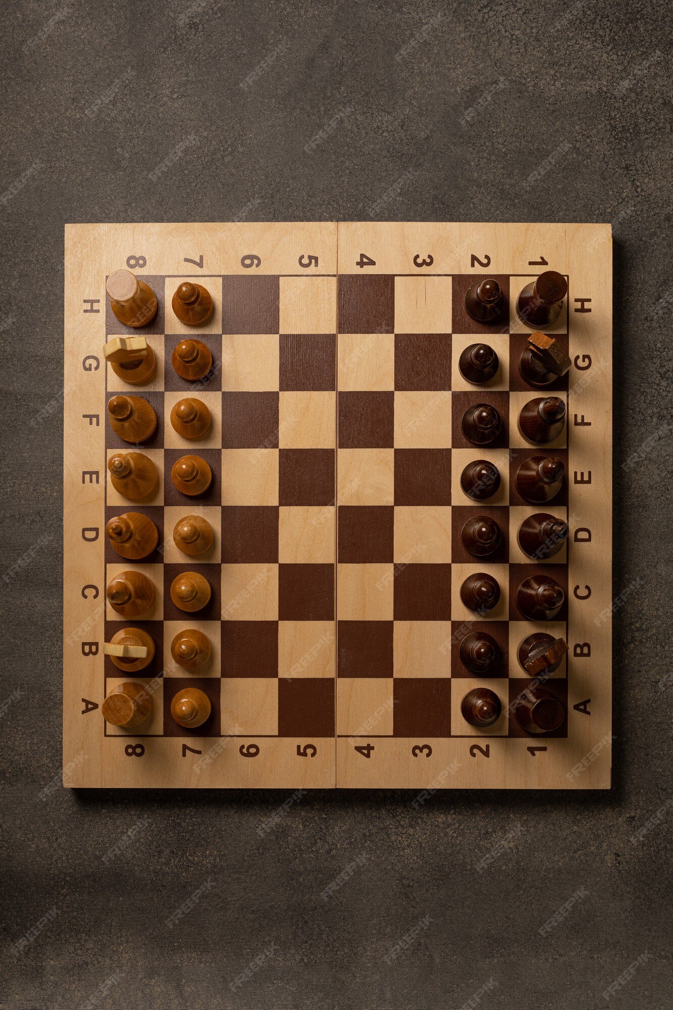 Browse Free HD Images of Dark Wooden Chess Pieces On Black