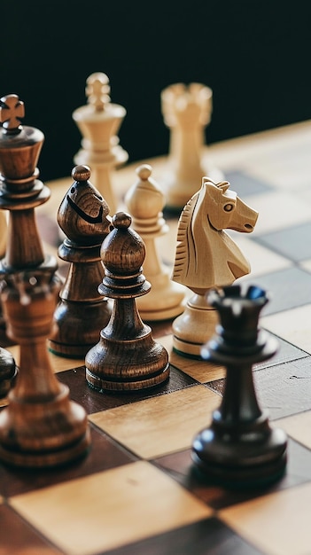 chess pieces on a chessboard