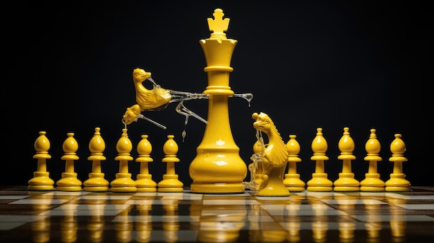 Premium AI Image  Chess pieces HD 8K wallpaper Stock Photographic Image