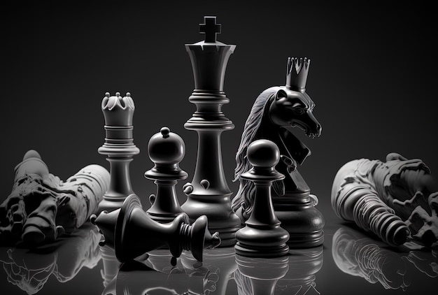 Wallpaper light, chess, black background, silhouettes, chess Board, bokeh,  blurred background, chess pieces for mobile and desktop, section разное,  resolution 5184x3888 - download