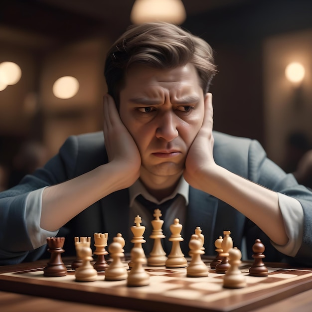 chess player reaction