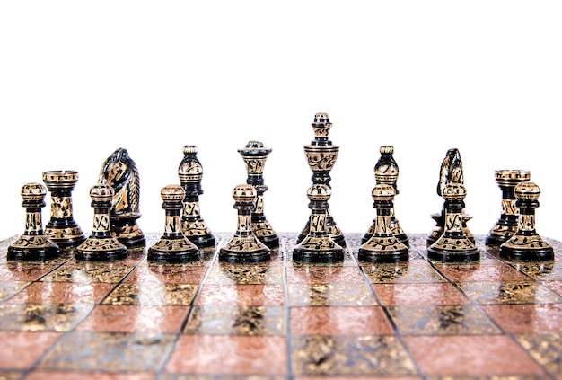 chess on a white background