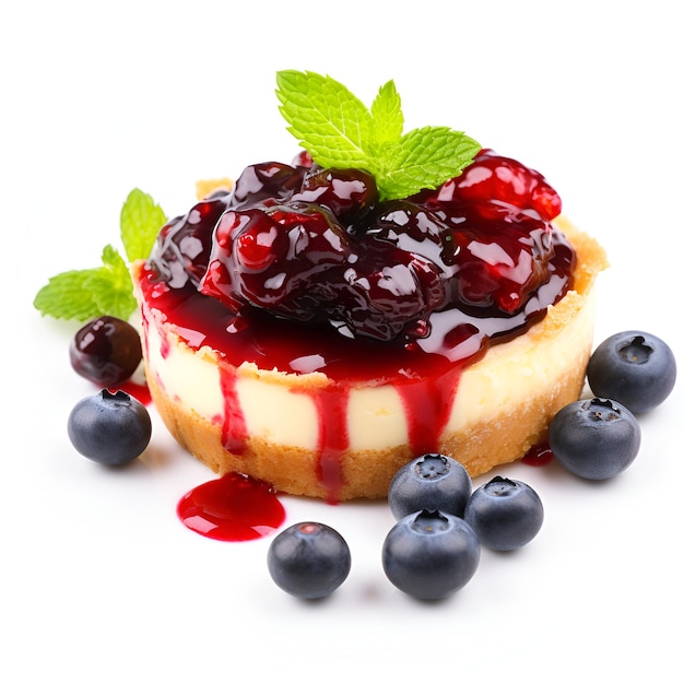 chessecake with berries